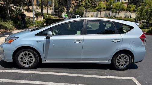Blue 2015 Toyota Prius v Four