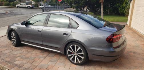 Gray 2018 Volkswagen Passat 3.6L V6 GT