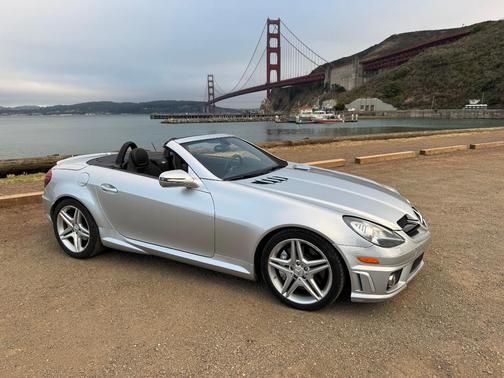 Silver 2009 Mercedes-Benz SLK-Class SLK55 AMG Roadster