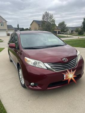Red 2011 Toyota Sienna XLE
