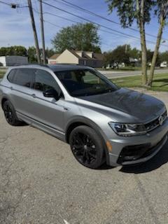 Silver 2021 Volkswagen Tiguan 2.0T SE R-Line Black