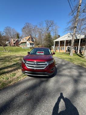 Red 2016 Ford Edge SEL
