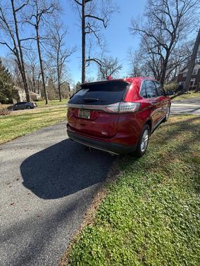 Red 2016 Ford Edge SEL