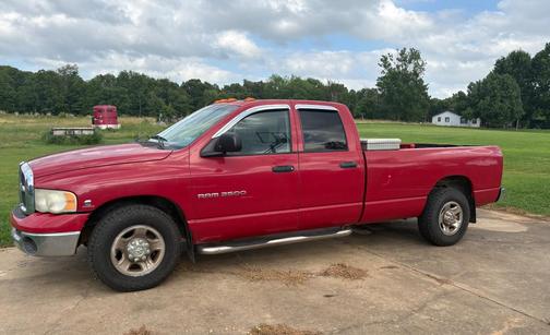 Red 2004 Dodge Ram 2500 Laramie Quad Cab