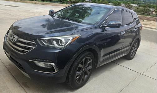 Blue 2017 Hyundai Santa Fe Sport 2.0L Turbo Ultimate