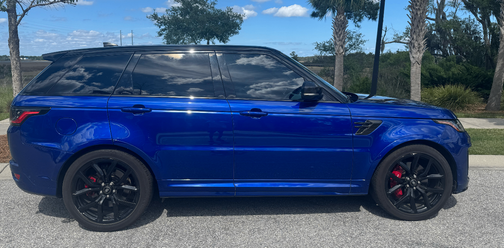 Blue 2022 Land Rover Range Rover Sport SVR Carbon Edition