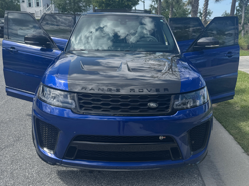 Blue 2022 Land Rover Range Rover Sport SVR Carbon Edition
