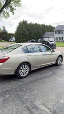 Beige 2015 Honda Accord EX-L