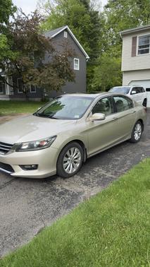 Beige 2015 Honda Accord EX-L