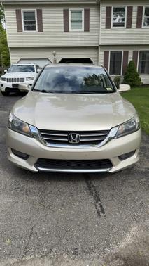 Beige 2015 Honda Accord EX-L