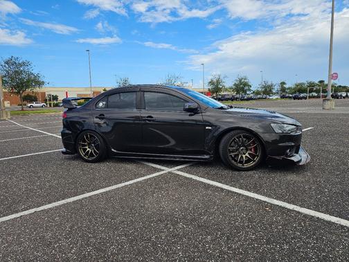 Black 2012 Mitsubishi Lancer Evolution GSR