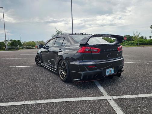 Black 2012 Mitsubishi Lancer Evolution GSR