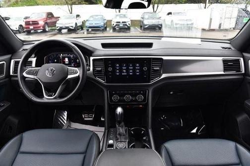 White 2023 Volkswagen Atlas Cross Sport 3.6L V6 SEL R-Line Black
