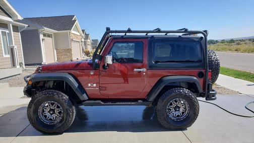 Red 2008 Jeep Wrangler X