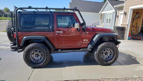 Red 2008 Jeep Wrangler X