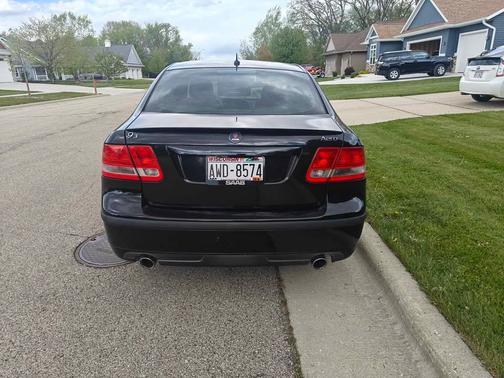 Black 2007 Saab 9-3 Aero