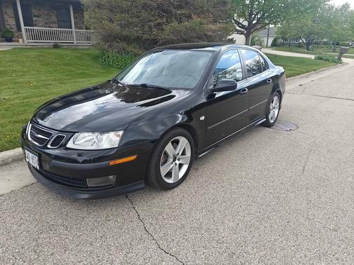 Black 2007 Saab 9-3 Aero
