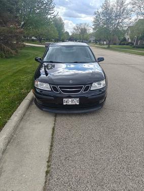 Black 2007 Saab 9-3 Aero