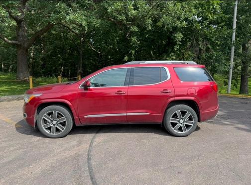Red 2019 GMC Acadia Denali