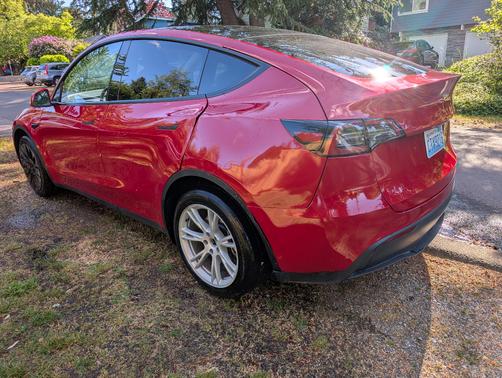 Red 2023 Tesla Model Y Long Range