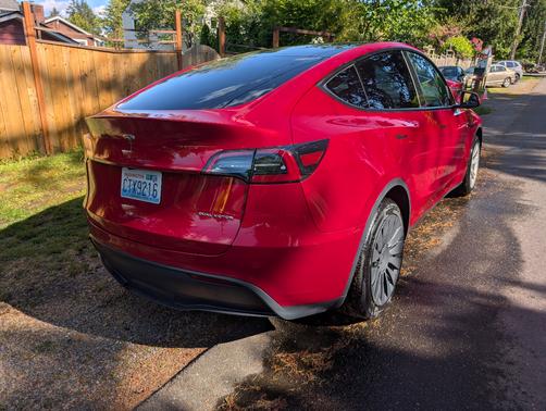 Red 2023 Tesla Model Y Long Range