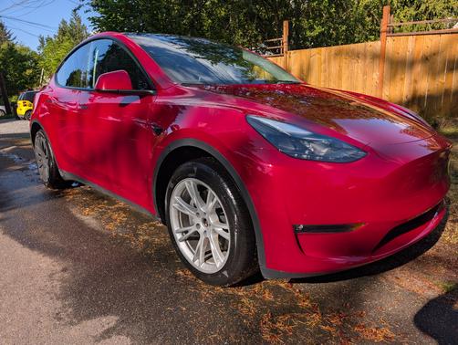 Red 2023 Tesla Model Y Long Range