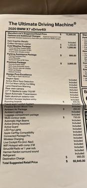 2020 BMW X7 xDrive40i