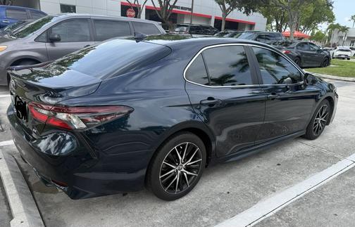 Blue 2021 Toyota Camry SE
