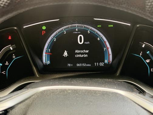White 2019 Honda Civic EX