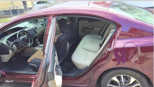 Red 2014 Honda Civic EX