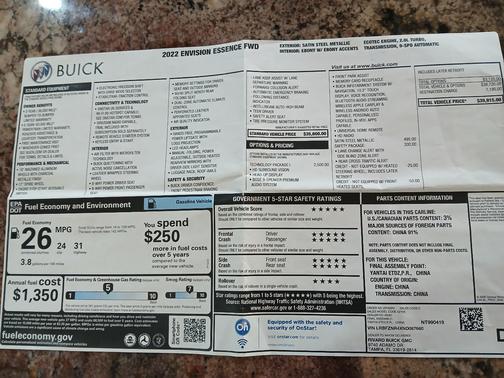 2022 Buick Envision Essence