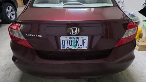 Red 2012 Honda Civic EX-L