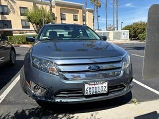 Blue 2012 Ford Fusion Hybrid Base