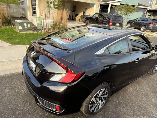 Black 2016 Honda Civic LX