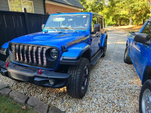 Blue 2021 Jeep Wrangler Unlimited Rubicon