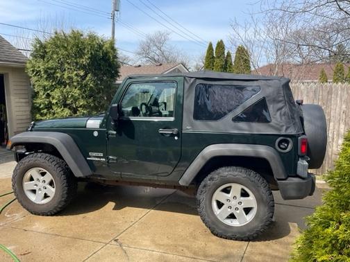Green 2010 Jeep Wrangler Sport