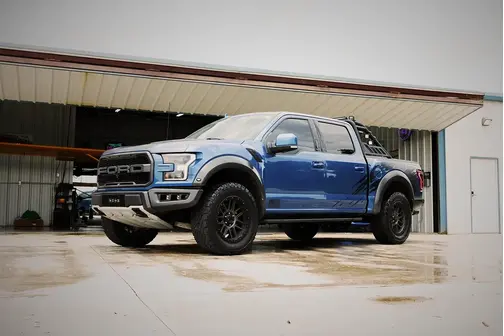 Blue 2019 Ford F-150 Raptor