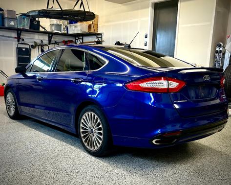 Blue 2013 Ford Fusion Titanium