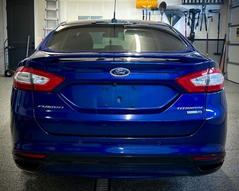 Blue 2013 Ford Fusion Titanium