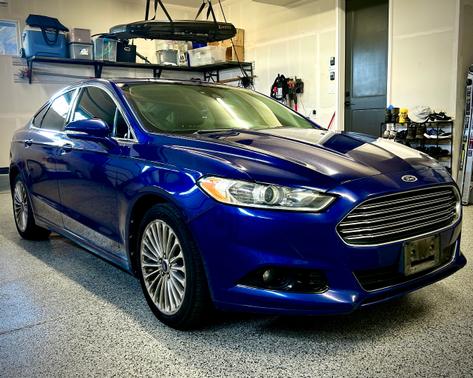 Blue 2013 Ford Fusion Titanium