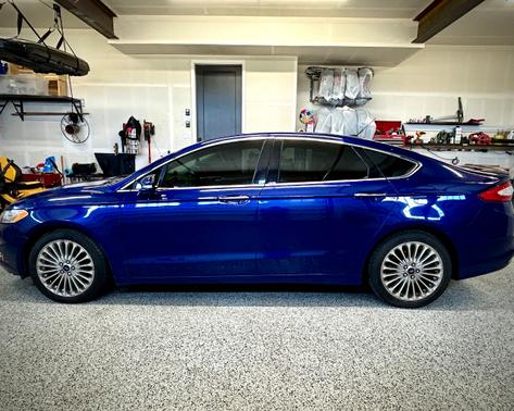 Blue 2013 Ford Fusion Titanium