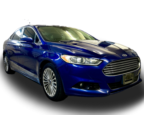 Blue 2013 Ford Fusion Titanium