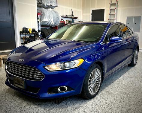 Blue 2013 Ford Fusion Titanium