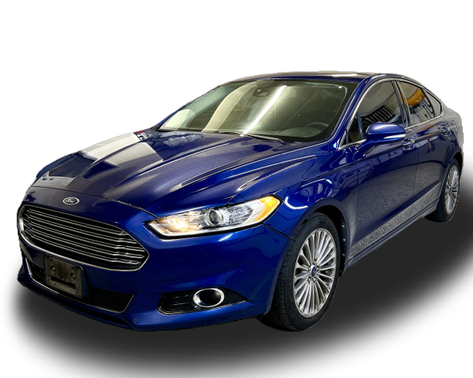 Blue 2013 Ford Fusion Titanium