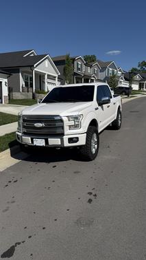 White 2015 Ford F-150 Platinum