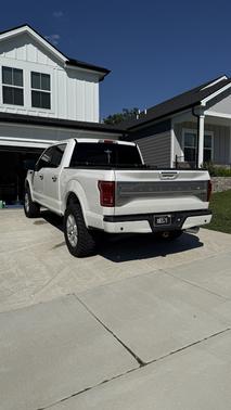 White 2015 Ford F-150 Platinum