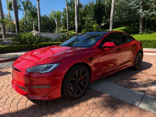 Red 2023 Tesla Model S Base