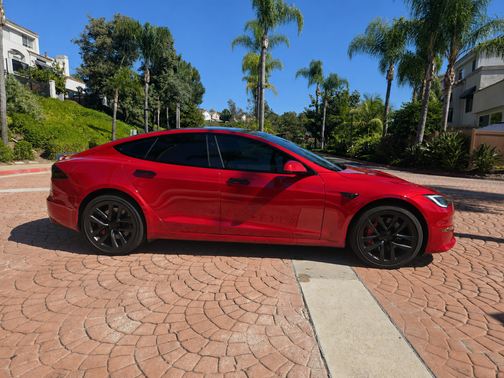Red 2023 Tesla Model S Base
