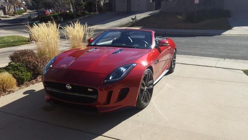 Red 2014 Jaguar F-TYPE S