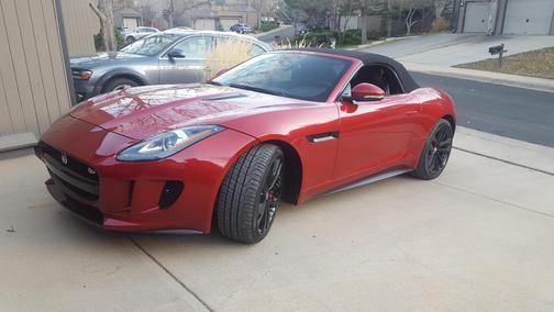 Red 2014 Jaguar F-TYPE S